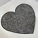 Linocut - “BLACK HEART” 2022 printed by Danilo Rodriguez Reyes 