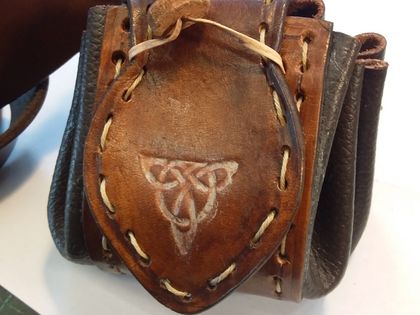 Celtic/Viking Leather purse