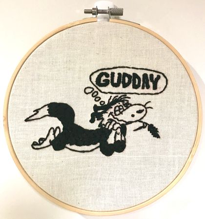 'Dog' Embroidery Hoop