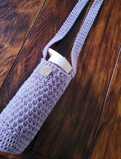 Crochet Water Bottle Holder Made with Love