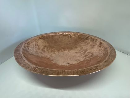 Hand beaten copper bowl