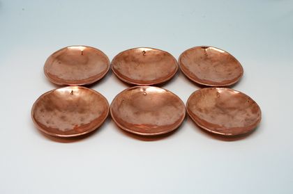 Custom made set of copper dishes