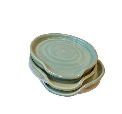 Pottery Spoon Rest - Seagrass 