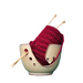 Ceramic Yarn or Wool Bowl - Khaki