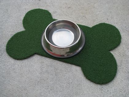 Artificial Grass Dog Bone Mats - Medium