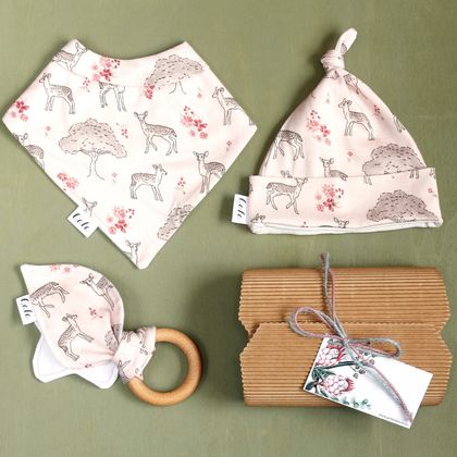 Baby Gift Set - Fawn Blossom - Made in New Zealand