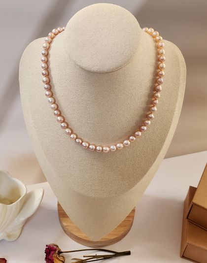 Sunrise -  freshwater baroque pearl necklace