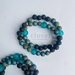 Diffuser Bracelet ~ Eco Friendly Recycled Glass ~ Druzy Agate ~ Lava Beads ~ Essential Oil ~ Aromatherapy ~ Gemstone Bracelet