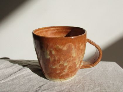 Burnt Ochre Drip Mug
