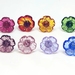 Vibrant Floral Stud Earrings - Five Petals