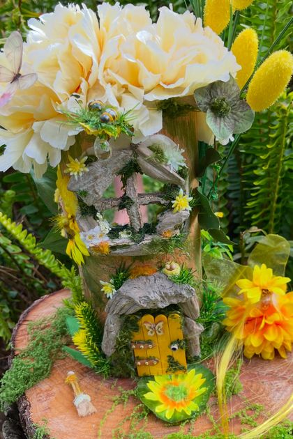 ✨ Lge - SUNSHINE FAIRY FLOWER HOUSE with OPENING DOOR ✨ & Extras