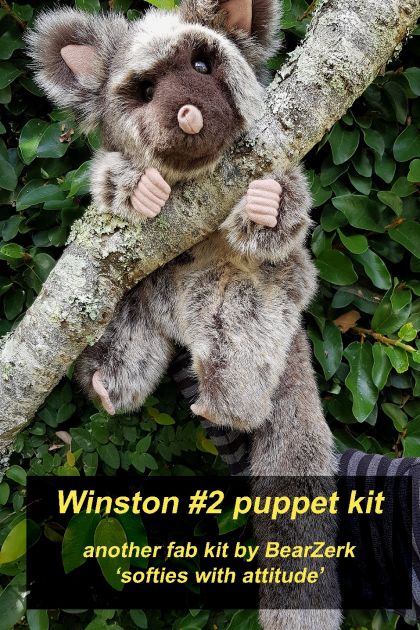 'Winston' #2 - our really cool possum puppet!