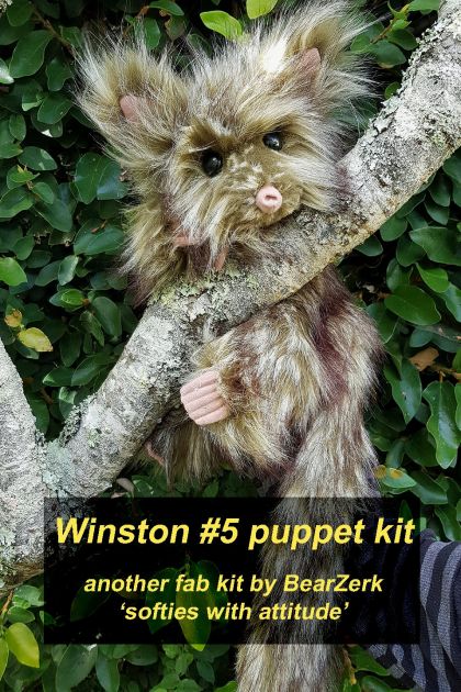 'Winston' #5 - our really cool possum puppet!