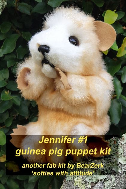 'Jennifer' #1 - our fabulous guinea pig puppet!