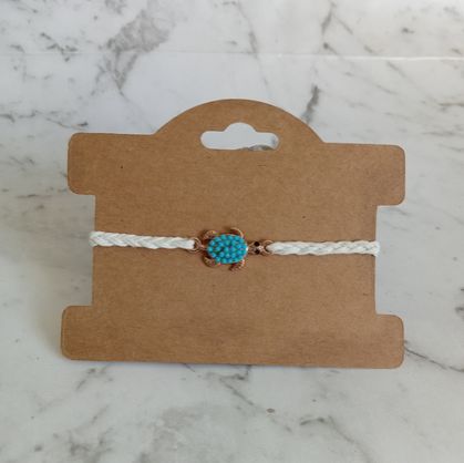 Turtle Charm Plaited Bracelet 