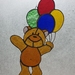 Stained Glass Bear with Balloons