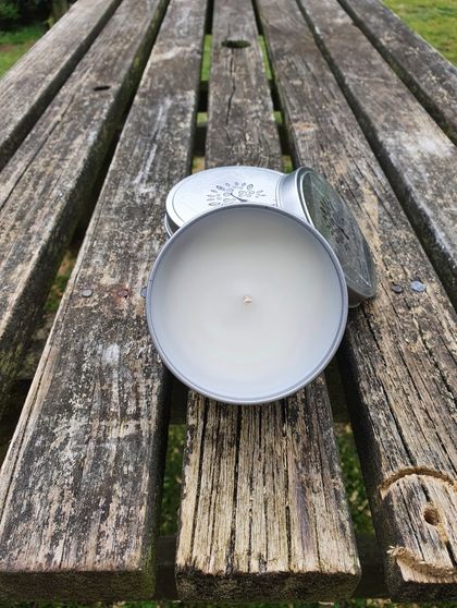 Natural Citronella candle in reusable tin