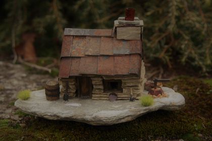 Miniature Model Stone Miners Cottage