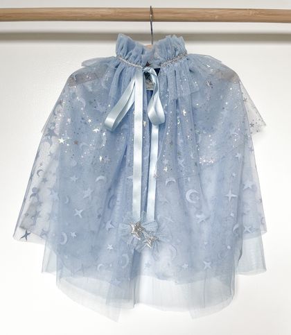 Pastel blue celestial dress-up cape