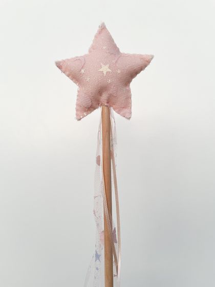 Blush celestial star wand