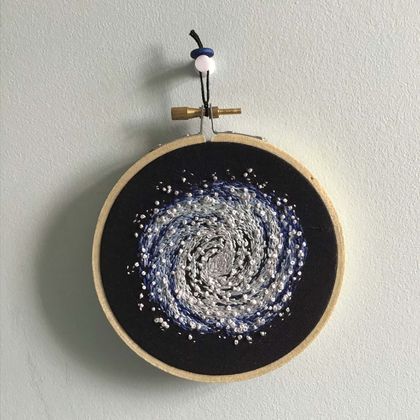 Blue Galaxy Embroidery