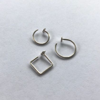 Sterling Silver Nose and Helix Jewellery, 3pcs