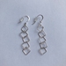 Sterling Silver Square Chain Earrings