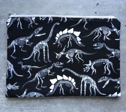 Dinosaur frames - Large Zipper bag