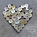 Button Hearts - Shell buttons