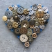 Button Hearts - Metal Buttons