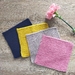Knitted cotton washcloths