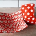 Cotton Bowl Cosies - Cherry - Microwave safe 