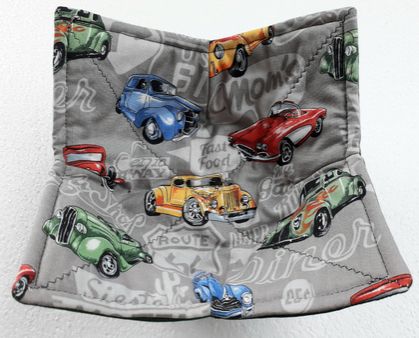 Bowl Cosies - Hot Rods - Microwave safe 