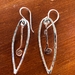 Sterling silver and copper earrings