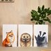 3 Pack Greeting Cards; British Wildlife Trio - (Blank inside)