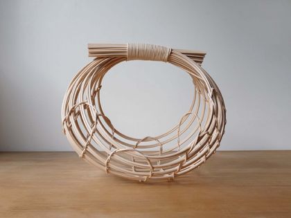 Handwoven Natural Rattan Garden Basket