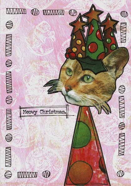 Christmas cards - handmade, mixed set 