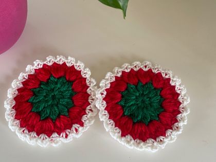 Christmas Crochet Coasters