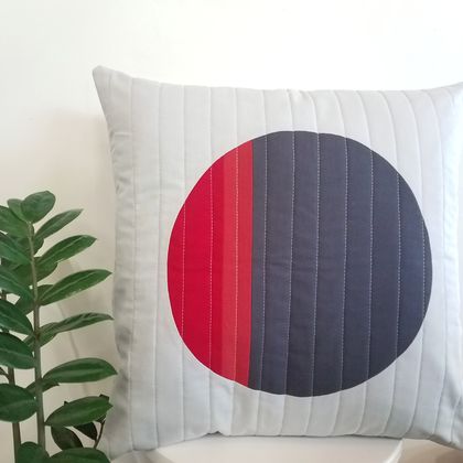 Red and Grey cushion cover
