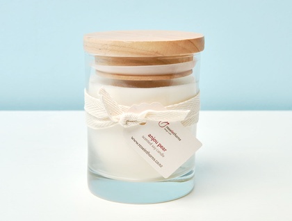 Medium glass tumbler scented soy candle