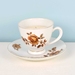 Mandarin & Mimosa scented soy teacup candle