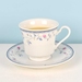 Hyacinth scented soy teacup candle