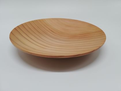 Food Safe - Deodar Cedar Platter with Paua Shell embellishment on the bottom