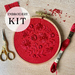 Embroidery kit - ‘Posy’ red